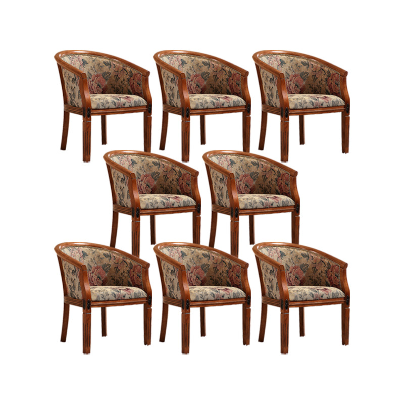 Traditional Style Dining Chair Solid Wood Arm Chair for Kitchen