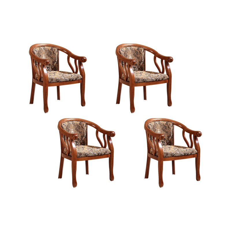 Traditional Style Dining Chair Solid Wood Arm Chair for Kitchen