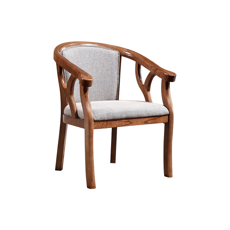 Traditional Style Dining Chair Solid Wood Arm Chair for Kitchen