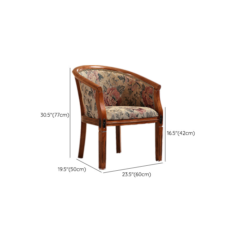 Traditional Style Dining Chair Solid Wood Arm Chair for Kitchen