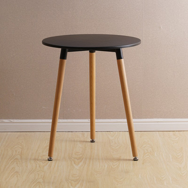 Wooden Dining Room Table for 2 Person with Natural Wood Legs
