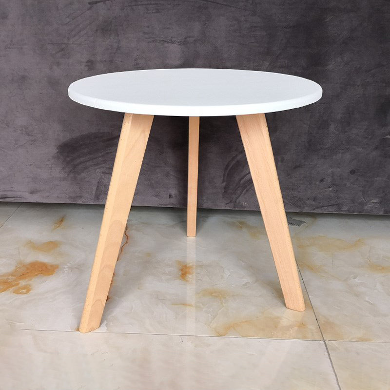 Wooden Dining Room Table for 2 Person with Natural Wood Legs