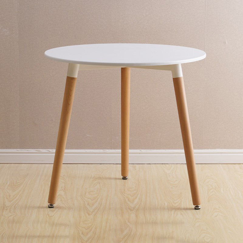 Wooden Dining Room Table for 2 Person with Natural Wood Legs