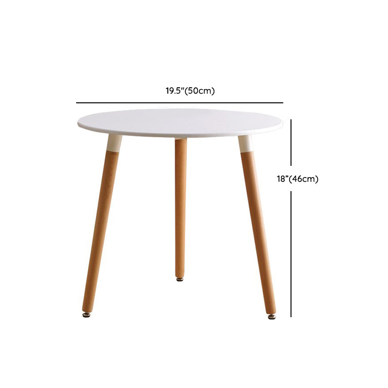 Wooden Dining Room Table for 2 Person with Natural Wood Legs