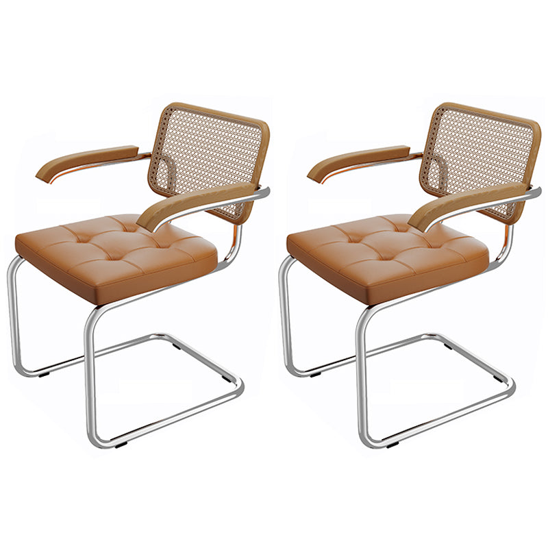 1/2/4/6 Pieces Modern Rectangle Acrylic Base Dining Set for Home