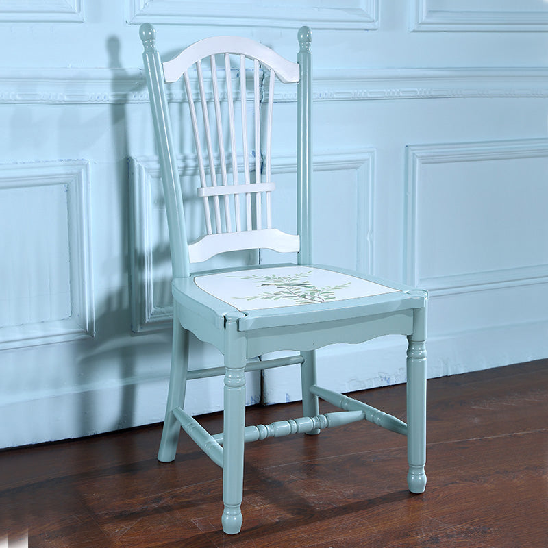 Rustic Style Solid Wood Set of 5 Dinette Table with Armless Chair