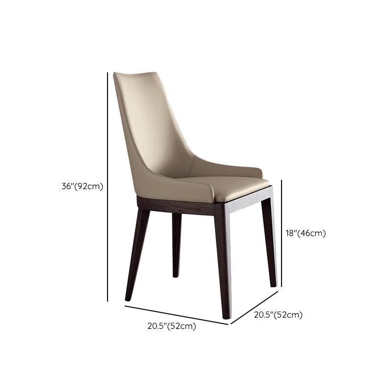Dining Room Contemporary Faux Leather Upholstered Dining Arm Chair