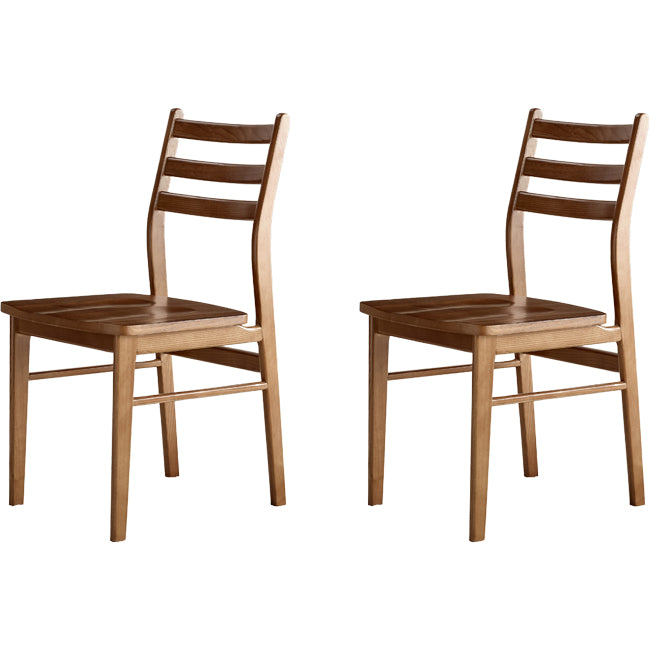 Dining Room Modern Solid Wood Ladder Back Armless Dining Chair