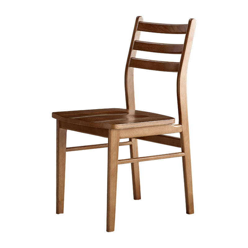 Dining Room Modern Solid Wood Ladder Back Armless Dining Chair