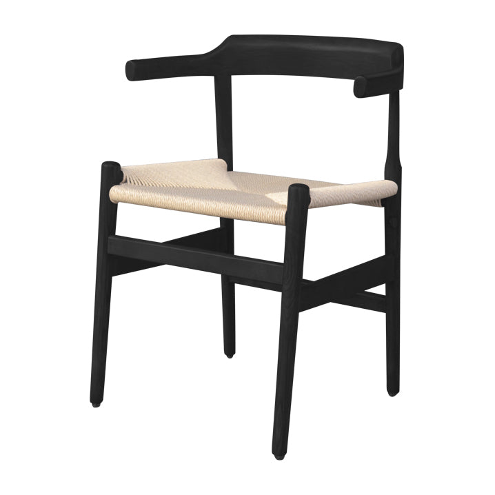 Contemporary Style Open Back Solid Wood Home Use Dining Side Chair