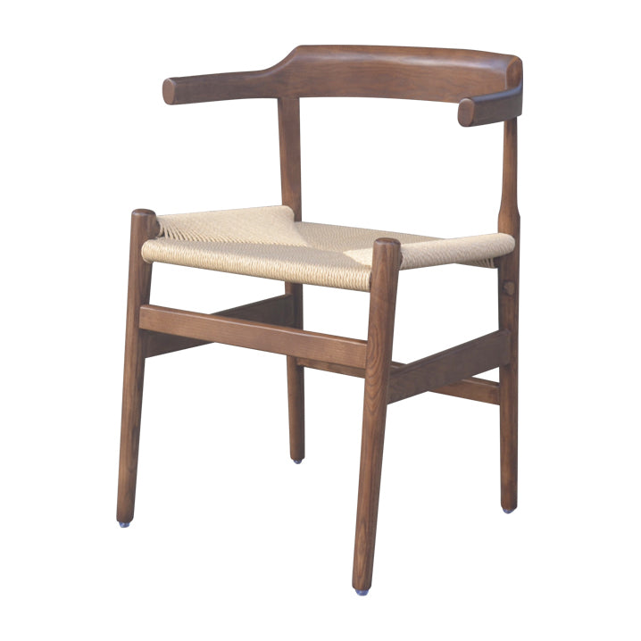Contemporary Style Open Back Solid Wood Home Use Dining Side Chair