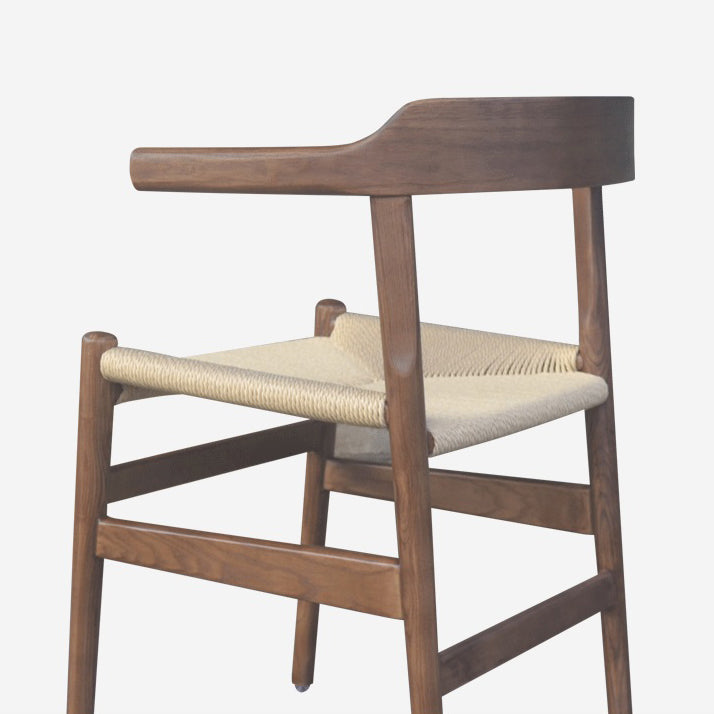 Contemporary Style Open Back Solid Wood Home Use Dining Side Chair