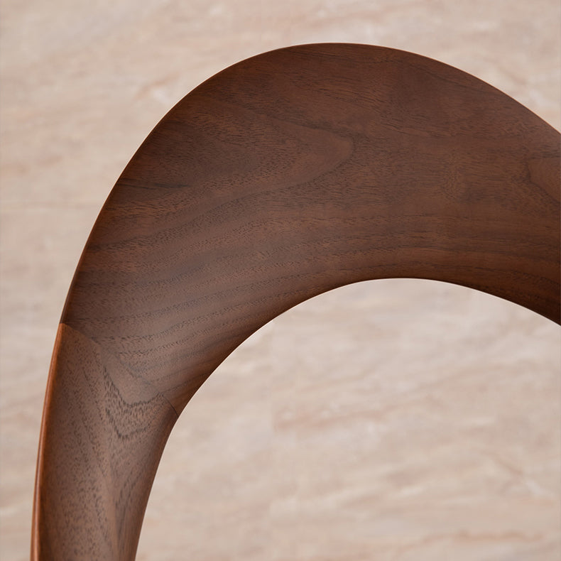 Contemporary Style Open Back Solid Wood Home Dining Side Chair