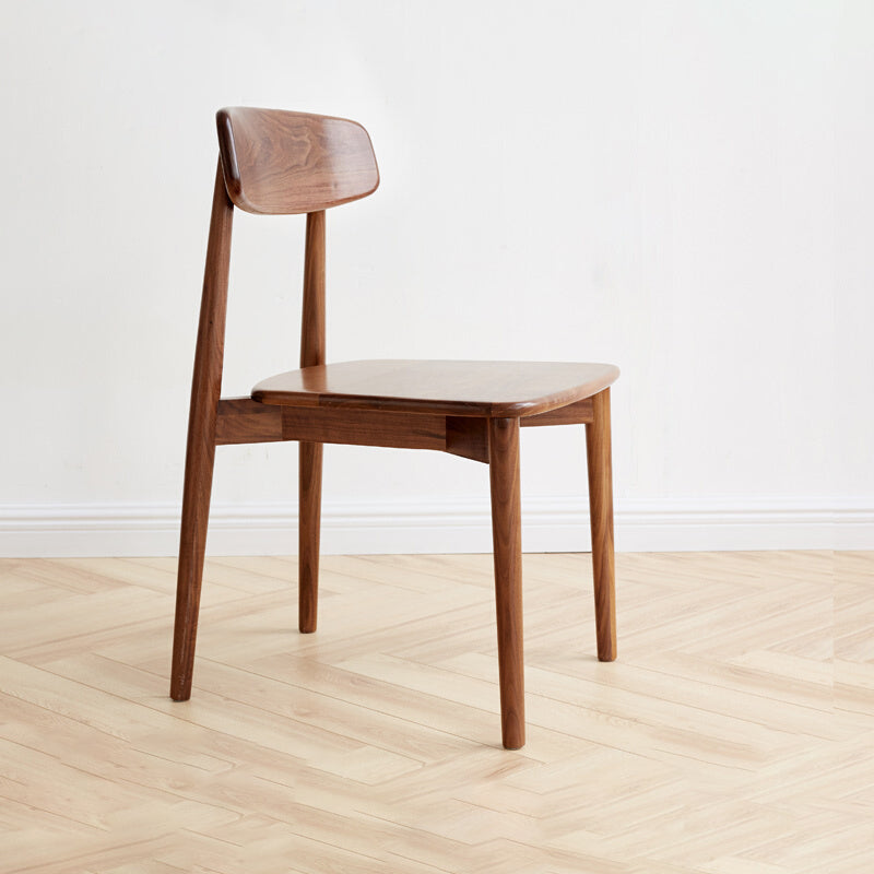 Indoor Contemporary Solid Wood Open Back Armless Dining Side Chair