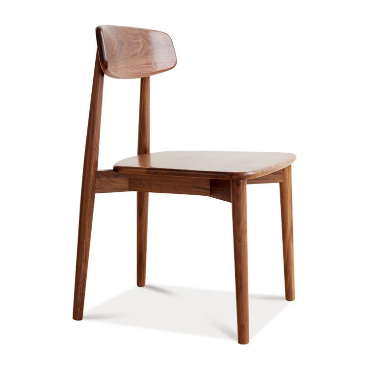 Indoor Contemporary Solid Wood Open Back Armless Dining Side Chair