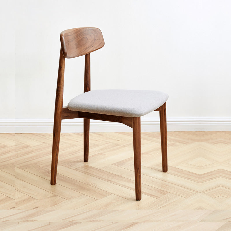 Indoor Contemporary Solid Wood Open Back Armless Dining Side Chair
