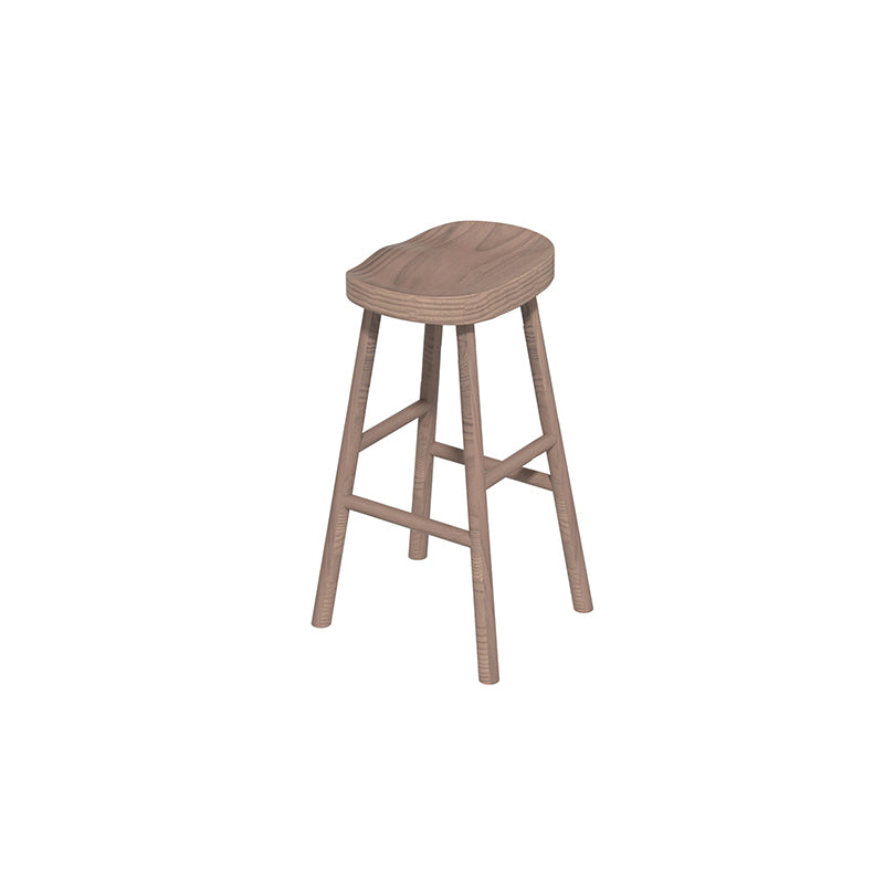 1/4 Pieces Modern Rectangle Solid Wood Pub Table with High Stools