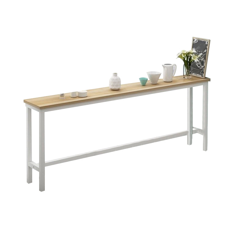 Contemporary Style 1/4/5 Pieces Wood Rectangular Bar Table Set for Indoor