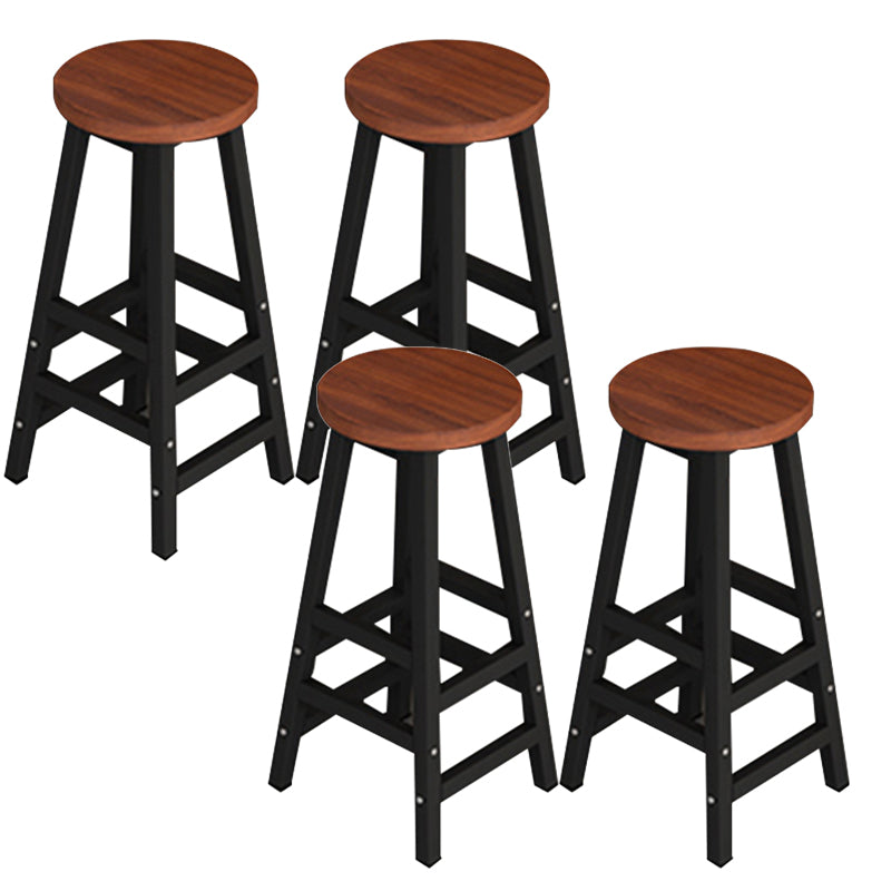 Contemporary Style 1/4/5 Pieces Wood Rectangular Bar Table Set for Indoor