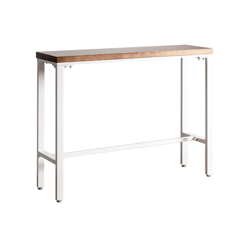 1/3 Pieces Modern Style Rectangle Solid Wood Pub Table with High Stools