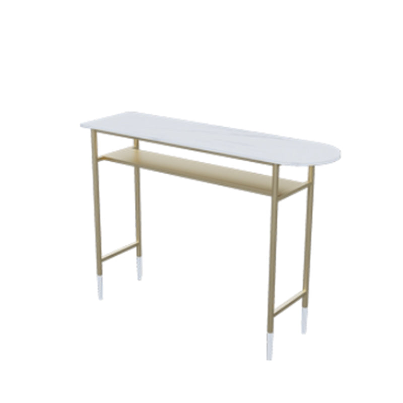 1/3 Pieces Glam Rectangle Sintered Stone Top Counter Table with High Stools