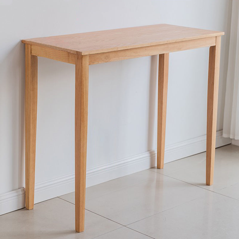 Contemporary Rectangle Solid Wood Living Room Bar Dining Table