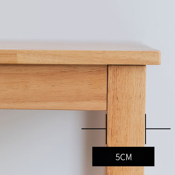 Contemporary Rectangle Solid Wood Living Room Bar Dining Table