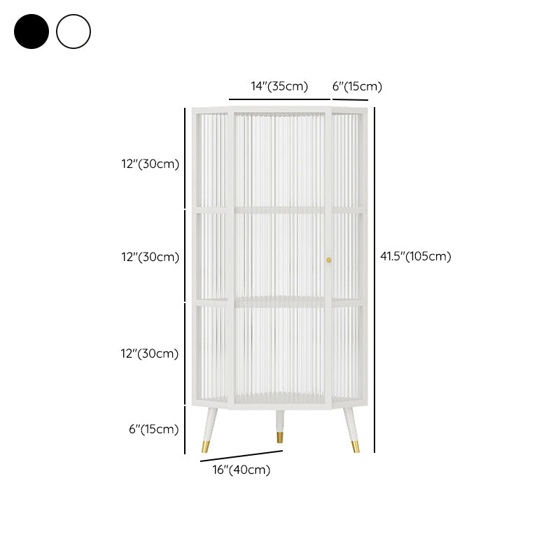 Contemporary Glass Door Buffet Sideboard Living Room Sideboard Cabinet
