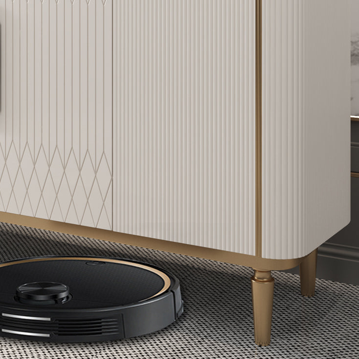 Glam Style Gold Base Sideboard Cabinet 35.4-inch High Engineered Wood Credenza