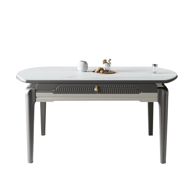 5/7/9/11 Pieces Modern Round Sintered Stone Dining Set for Home