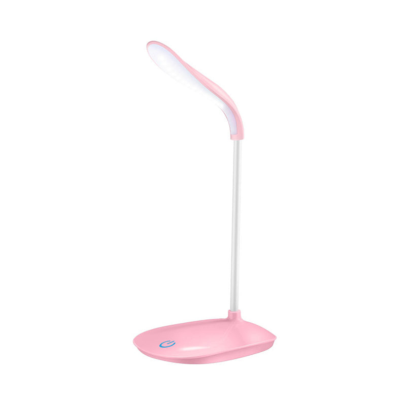 Lampada da banco di ricarica USB blu/rosa/bianca Lampada da tavolo sensibile allo stile moderno per la lettura
