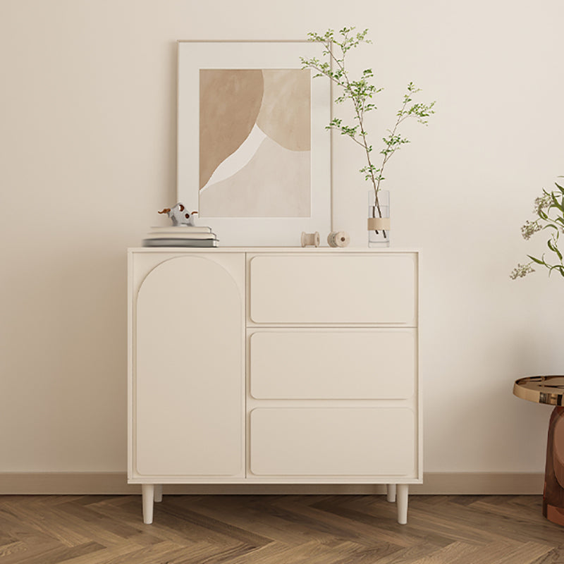 Modernism Horizontal Combo Dresser White Dresser with Storage for Home