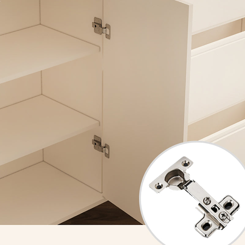 Modernism Horizontal Combo Dresser White Dresser with Storage for Home