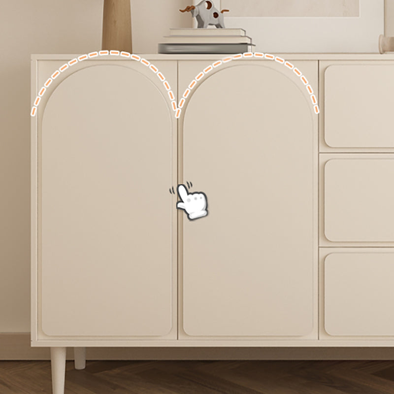 Modernism Horizontal Combo Dresser White Dresser with Storage for Home