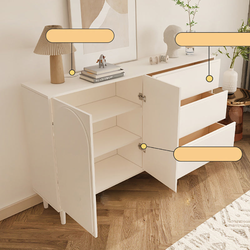 Modernism Horizontal Combo Dresser White Dresser with Storage for Home
