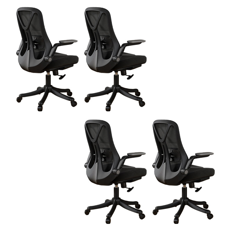 Removable Arms Office Chair Tilt Mechanism No Distressing Slide Chair with Wheels