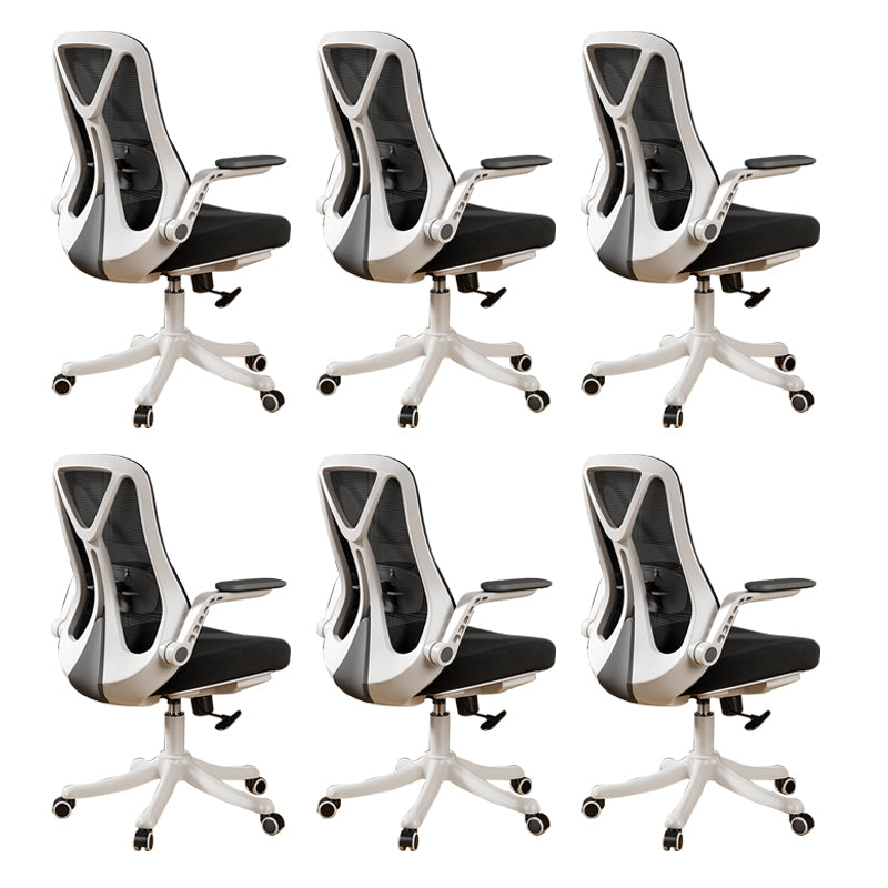 Removable Arms Office Chair Tilt Mechanism No Distressing Slide Chair with Wheels
