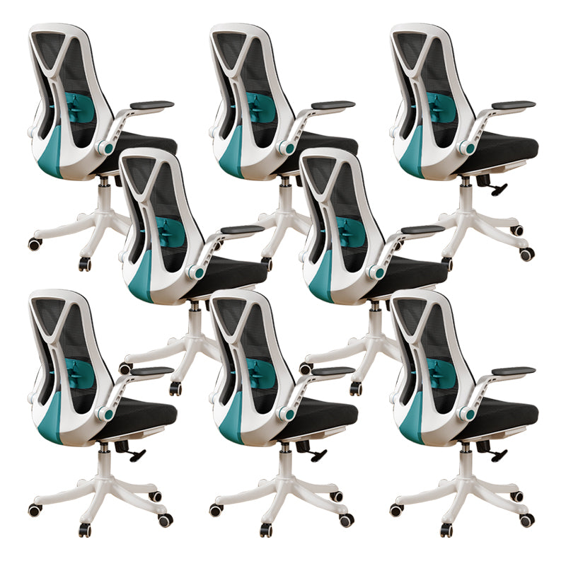 Removable Arms Office Chair Tilt Mechanism No Distressing Slide Chair with Wheels