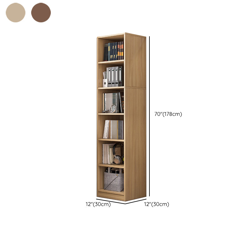 Urban Closed Back Shelf Bookcase Engineered Wood Book Shelf for Study Room