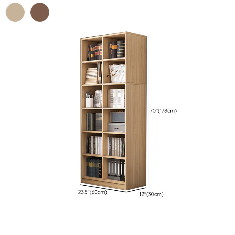 Urban Closed Back Shelf Bookcase Engineered Wood Book Shelf for Study Room