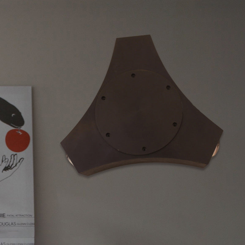 3/4 Luces Corredor Luz de pared Donce con tono metálico geométrico Lámpara de pared de acabado negro