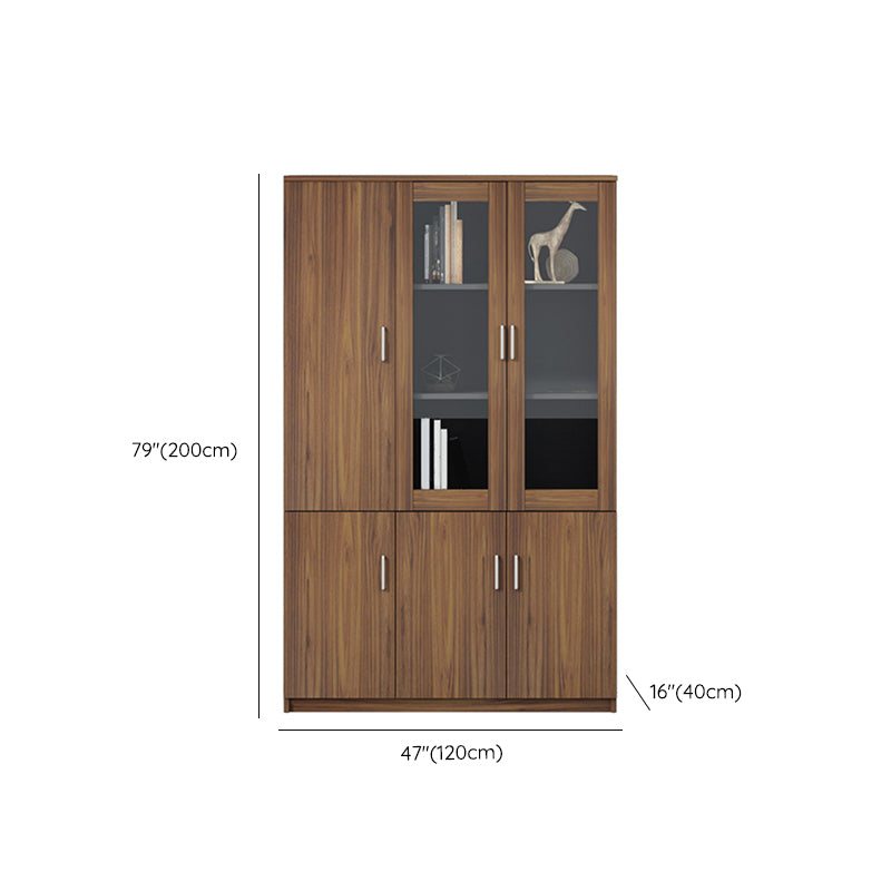 Medieval Modern File Cabinet Wooden Frame Vertical File Cabinet for Office