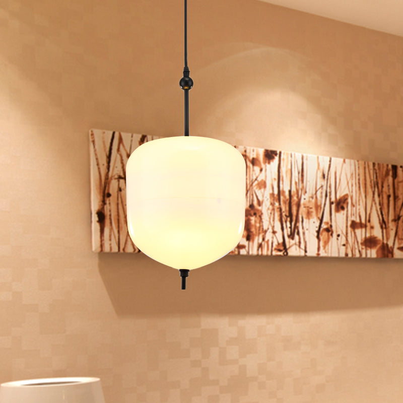 Teardrop/Drum/Cylinder Cluster Pendant Modernist Blue/White Glass 1/3 Lights Dining Room Hanging Light Fixture