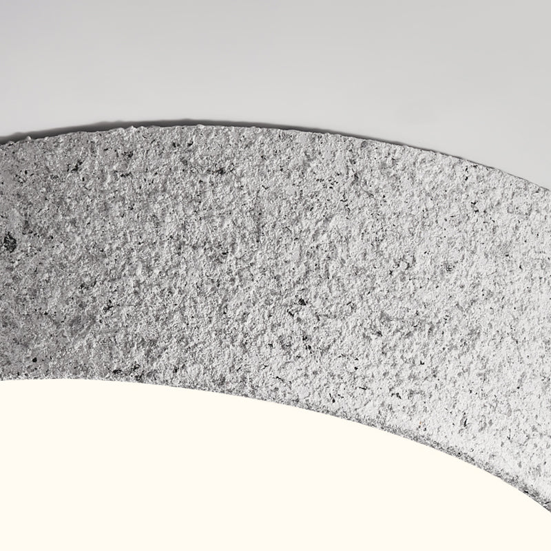 Distressed Finish Flush Mount Iron and Acrylic LED Industrial Ceiling Flush in Grey