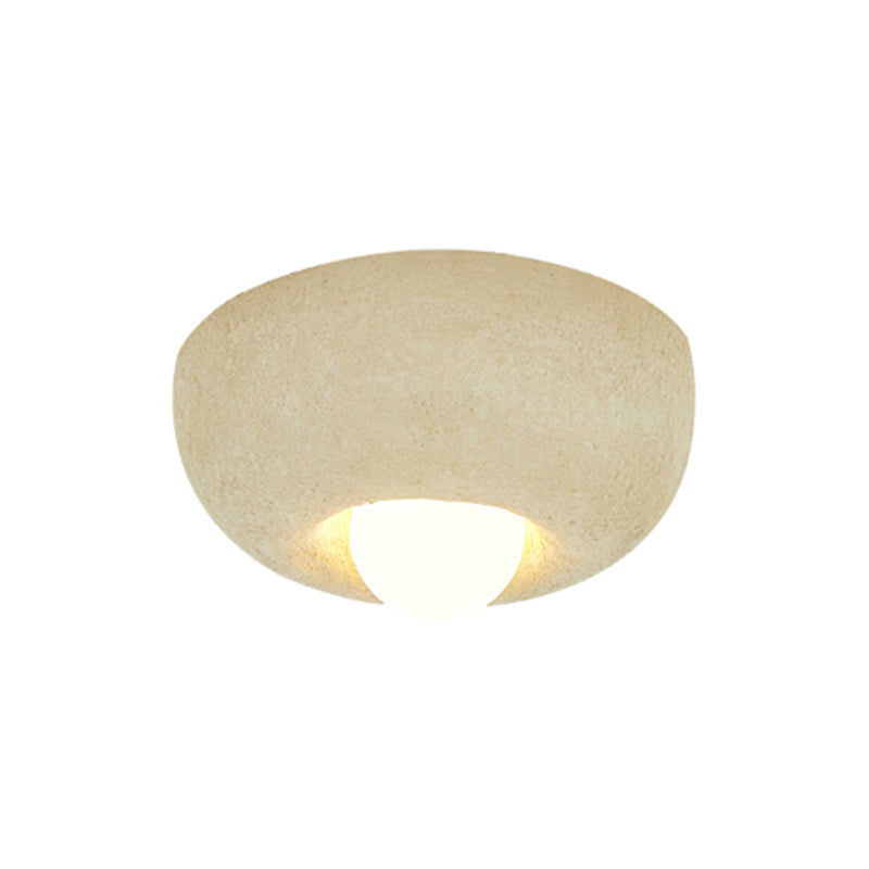 Industrial Flush Mount Plastic and Acrylic LED Ceiling Flush in White