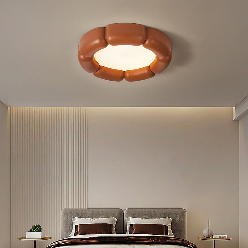 Metal and Acrylic LED Flush Mount Contemporary Round Ceiling Flush