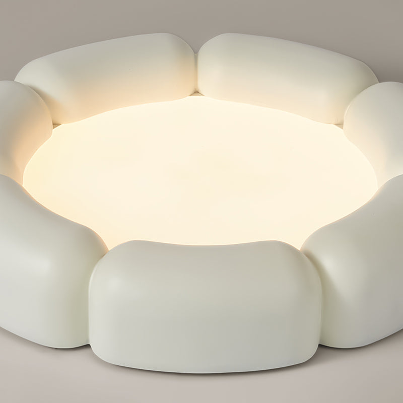 Metal and Acrylic LED Flush Mount Contemporary Round Ceiling Flush