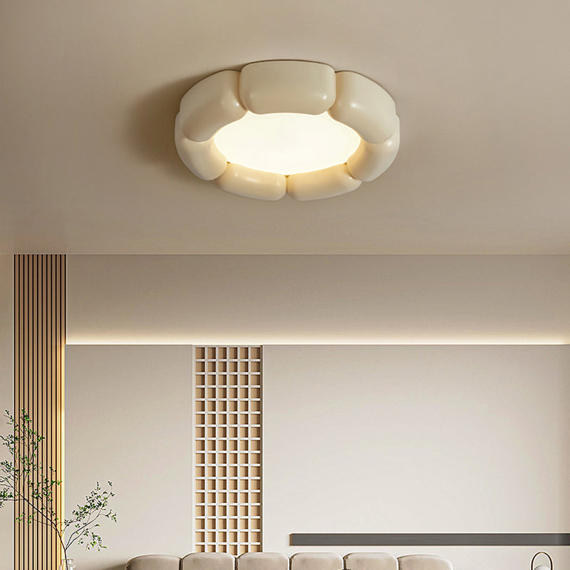 Metal and Acrylic LED Flush Mount Contemporary Round Ceiling Flush