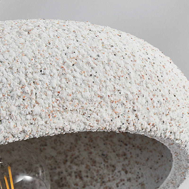 Resin Dome Shade Ceiling Semi Flush 1 - Light Industrial Semi Flush Mount