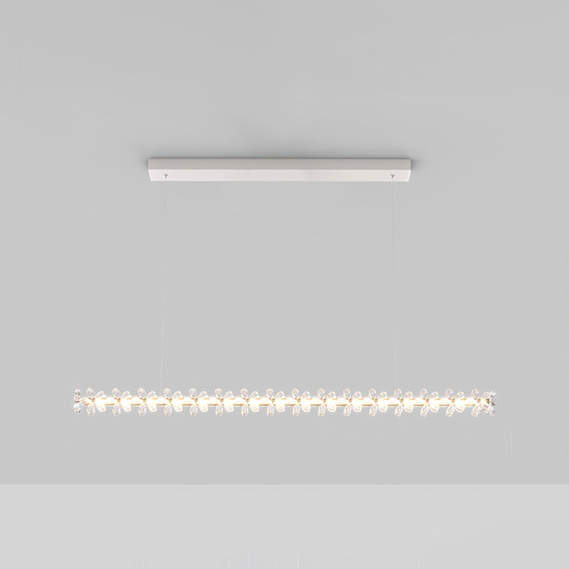 Modern Style Island Lamp LED Island Hanging Light with Crystal for Bedroom